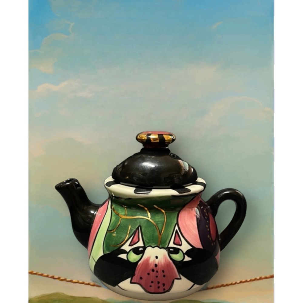 SWAK Clancy the Cat Tea-for-One Teapot
